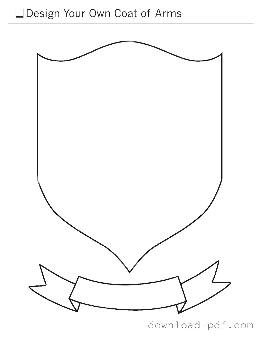Get Coat Of Arms Template in PDF