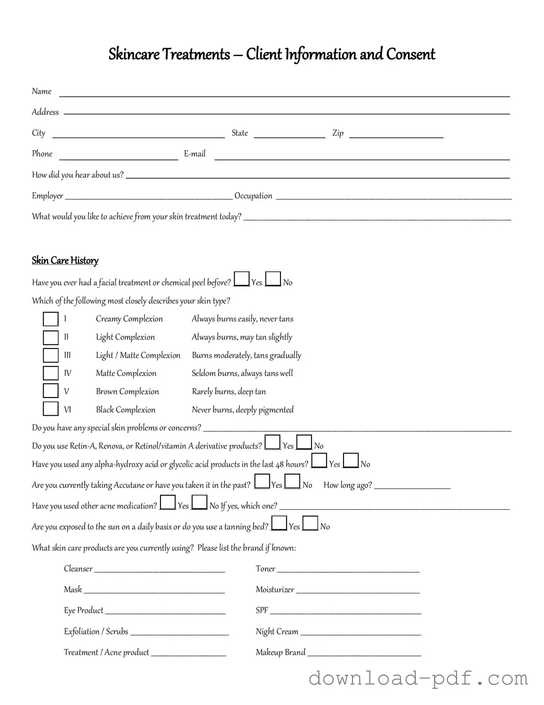 Get Facial Consent Template in PDF