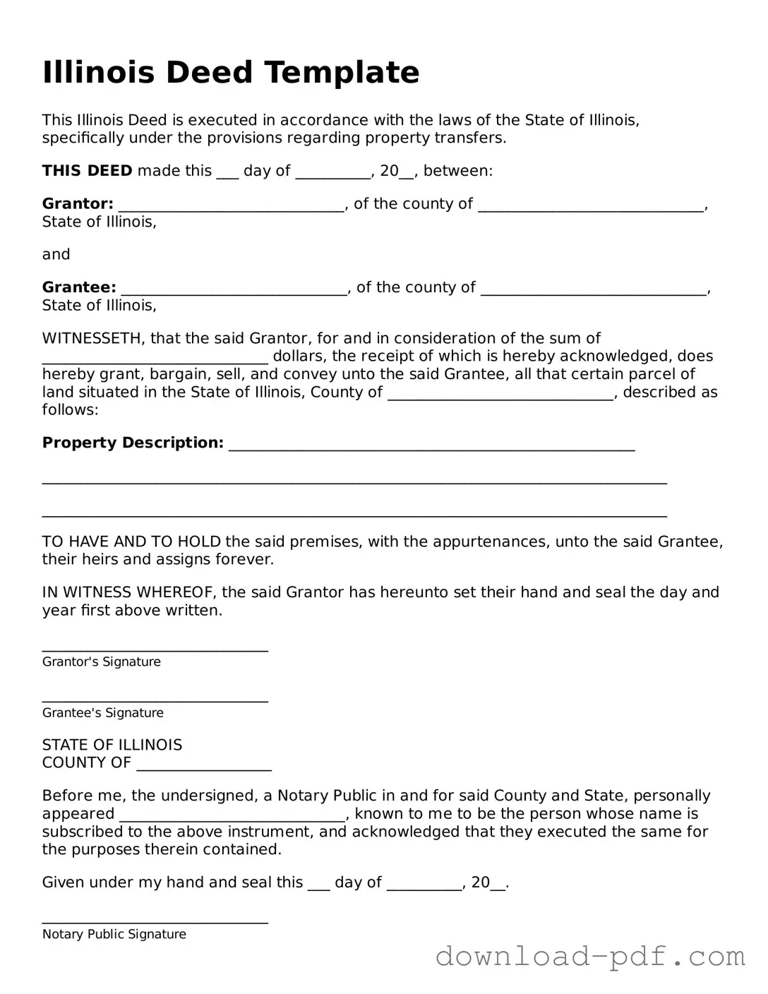 Illinois Deed Document