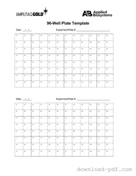 Get 96 Well Template in PDF