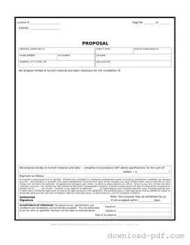 Get Construction proposal form Template in PDF