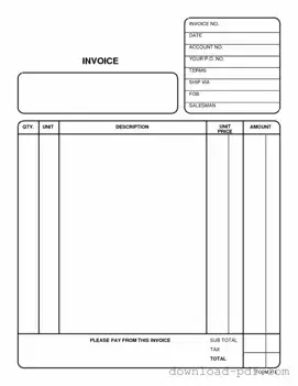 Get Free And Invoice Pdf Template in PDF