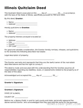 Illinois Quitclaim Deed Document