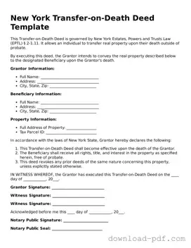 New York Transfer-on-Death Deed Document