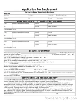 Get Spanish Application Employment Template in PDF