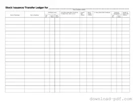 Get Stock Transfer Ledger Template in PDF