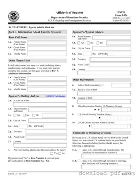 Get USCIS I-134 Template in PDF