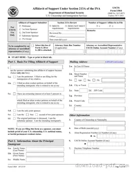 Get USCIS I-864 Template in PDF