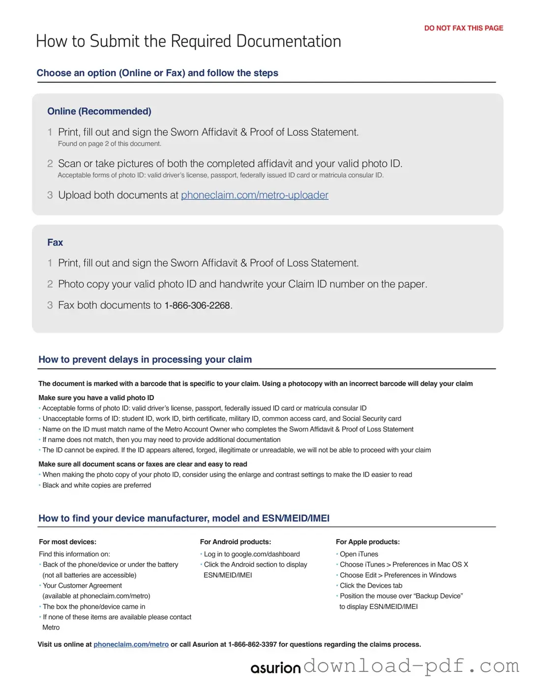 Get Asurion F-017-08 MEN Template in PDF