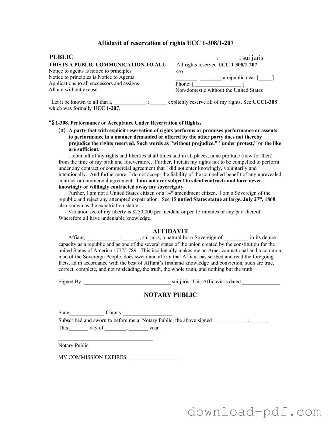 Get Ucc 1 308 Template in PDF